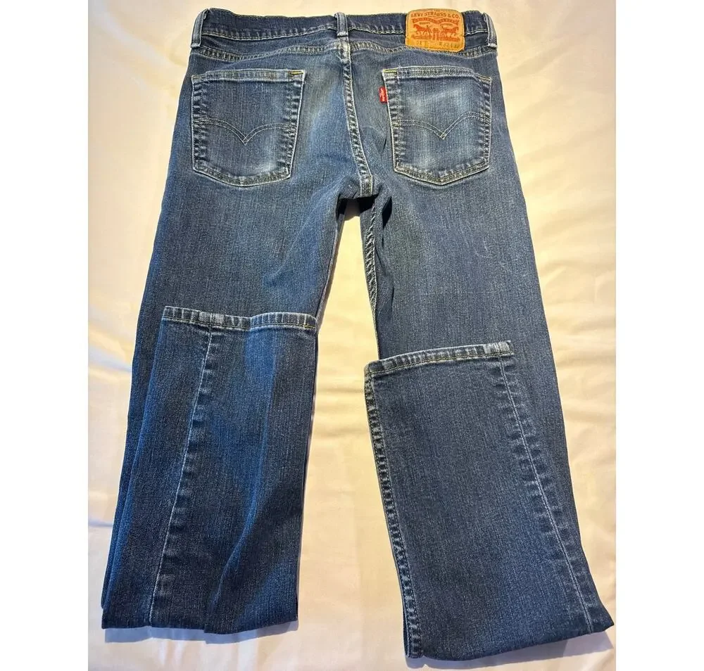 Levi’s 512 Slim Taper Jeans Mens 30x32 Blue Denim Medium Wash Red Tab
